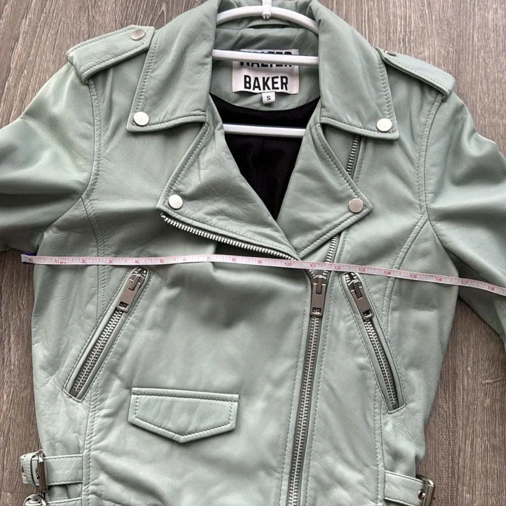 Walter Baker Leather Biker Jacket S - Picture 11 of 13